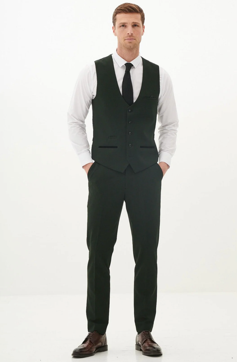 Marc Darcy Bromley Olive Waistcoat