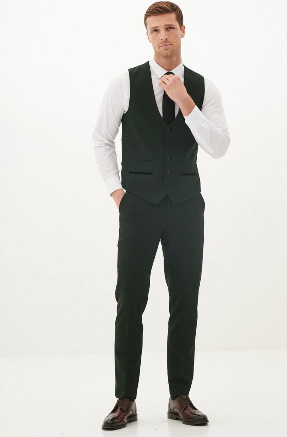 Marc Darcy Bromley Olive Waistcoat