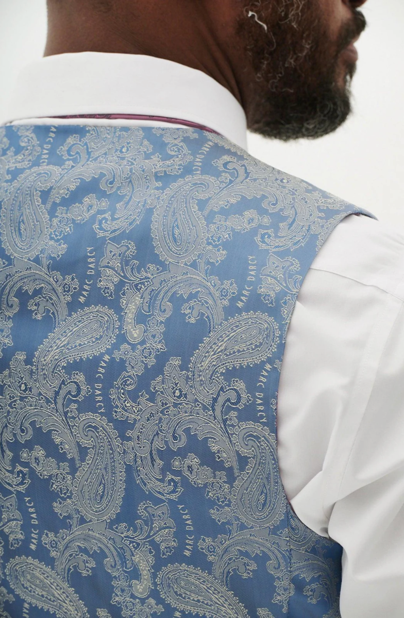 Marc Darcy HM5 Sky Blue Waistcoat