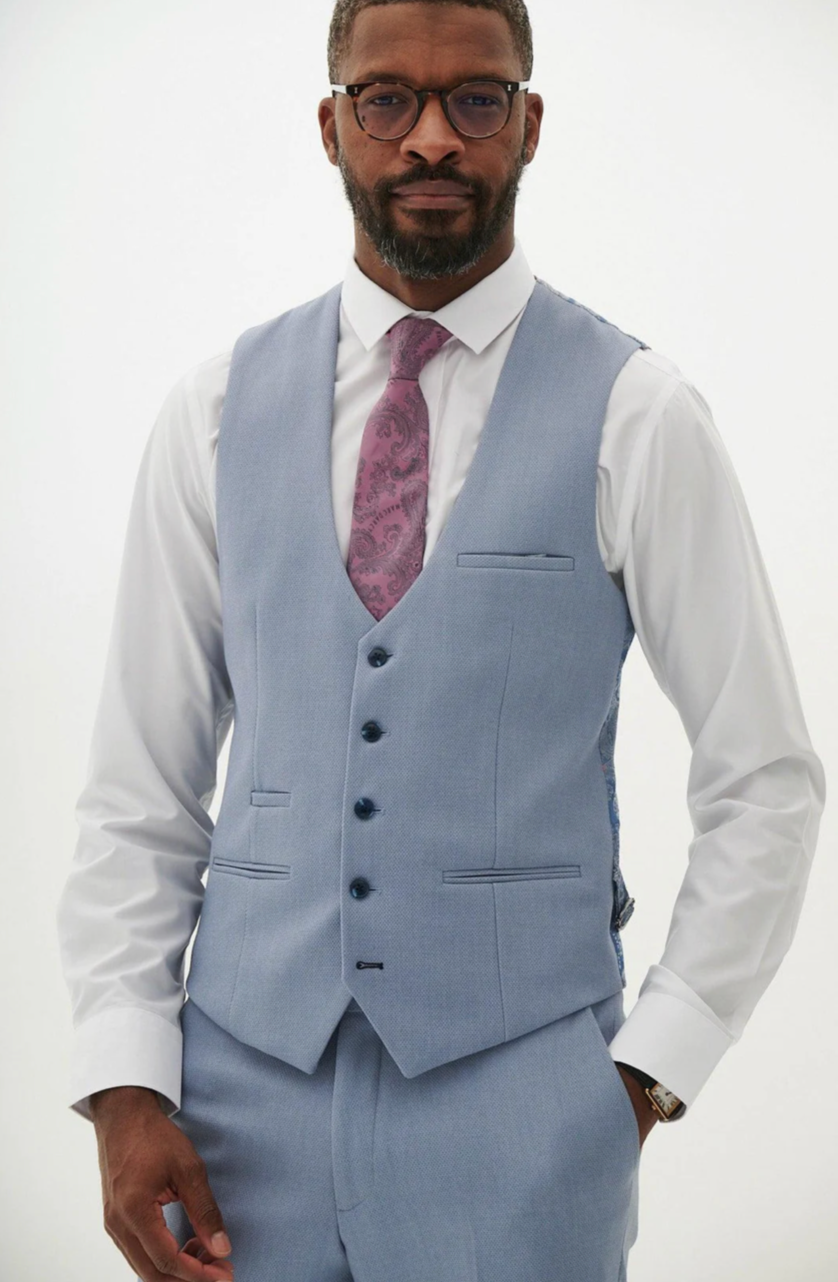 Marc Darcy HM5 Sky Blue Waistcoat