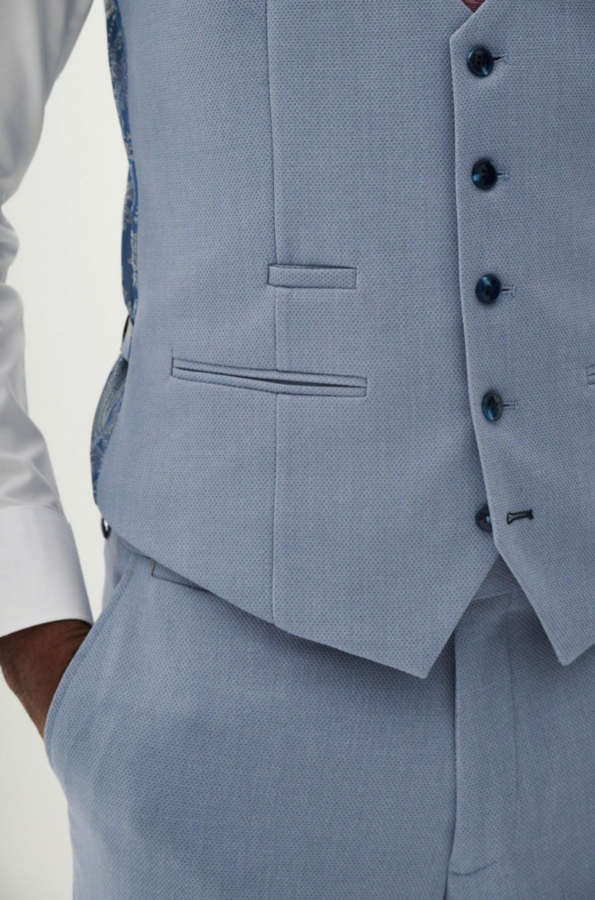 Marc Darcy HM5 Sky Blue Waistcoat