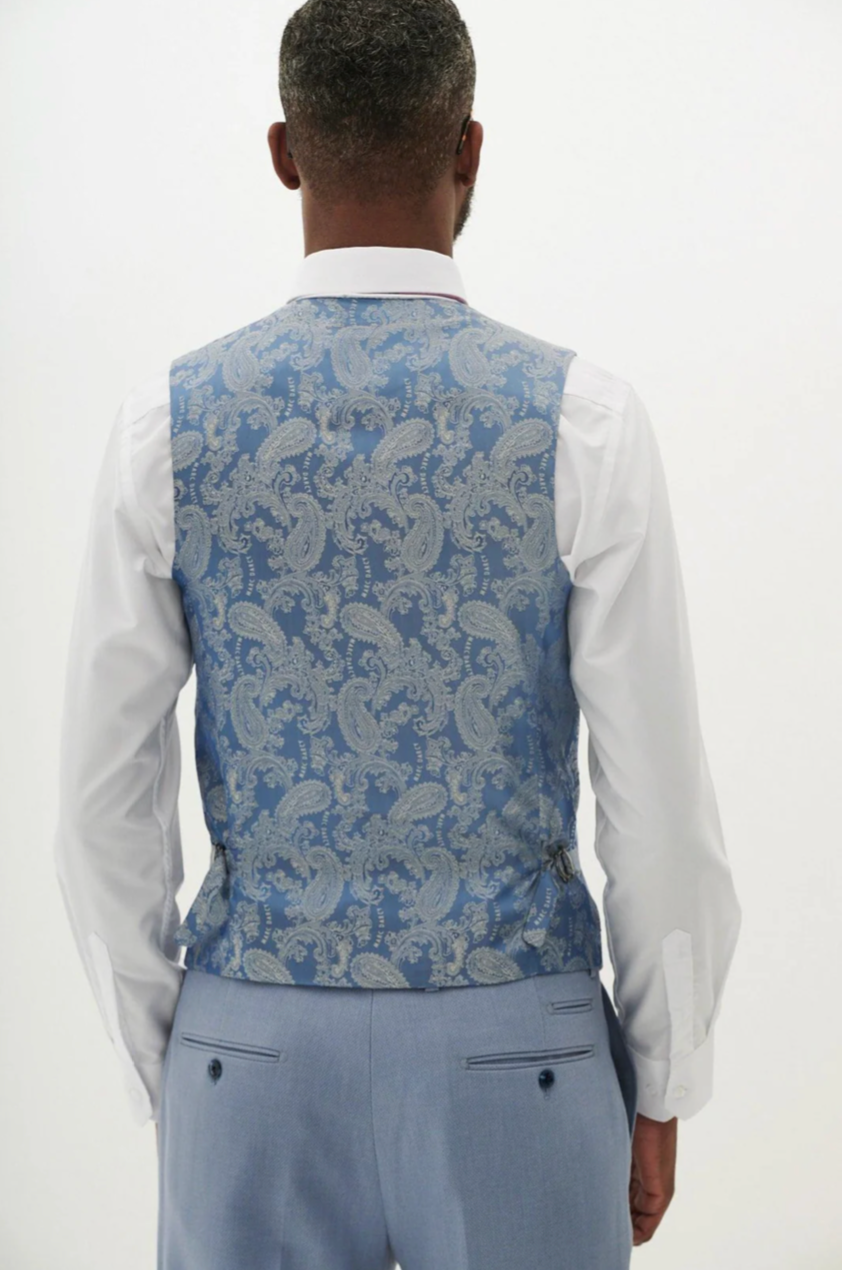 Marc Darcy HM5 Sky Blue Waistcoat