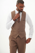 Marc Darcy HM5 Tan Waistcoat