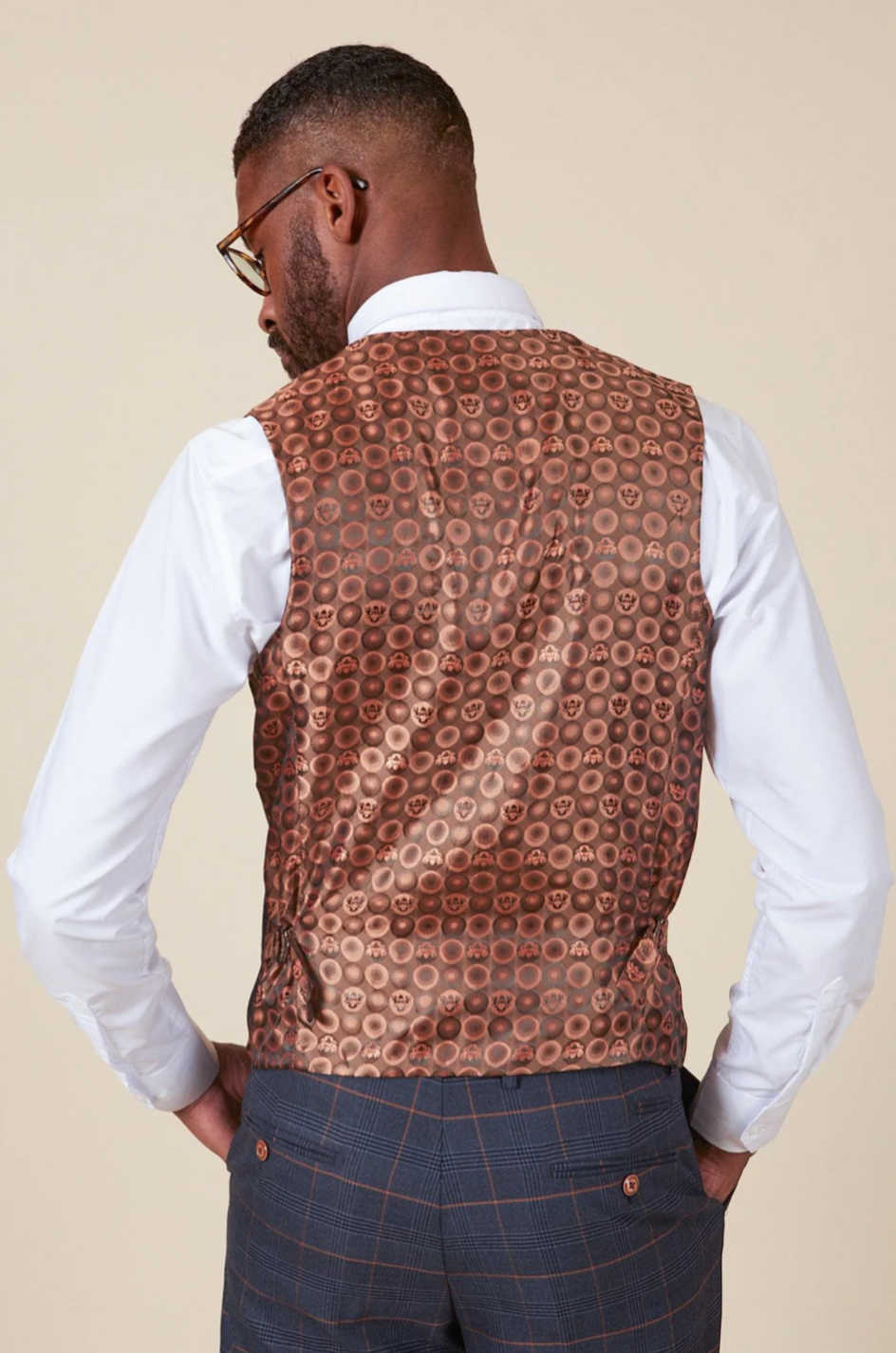 Marc Darcy Jenson Marine Double Breasted Waistcoat