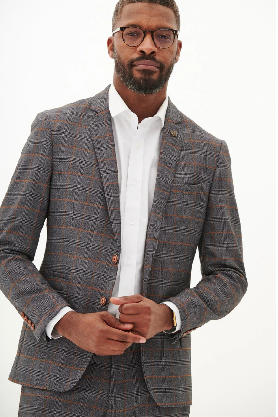 Marc Darcy Jenson Grey Check Blazer