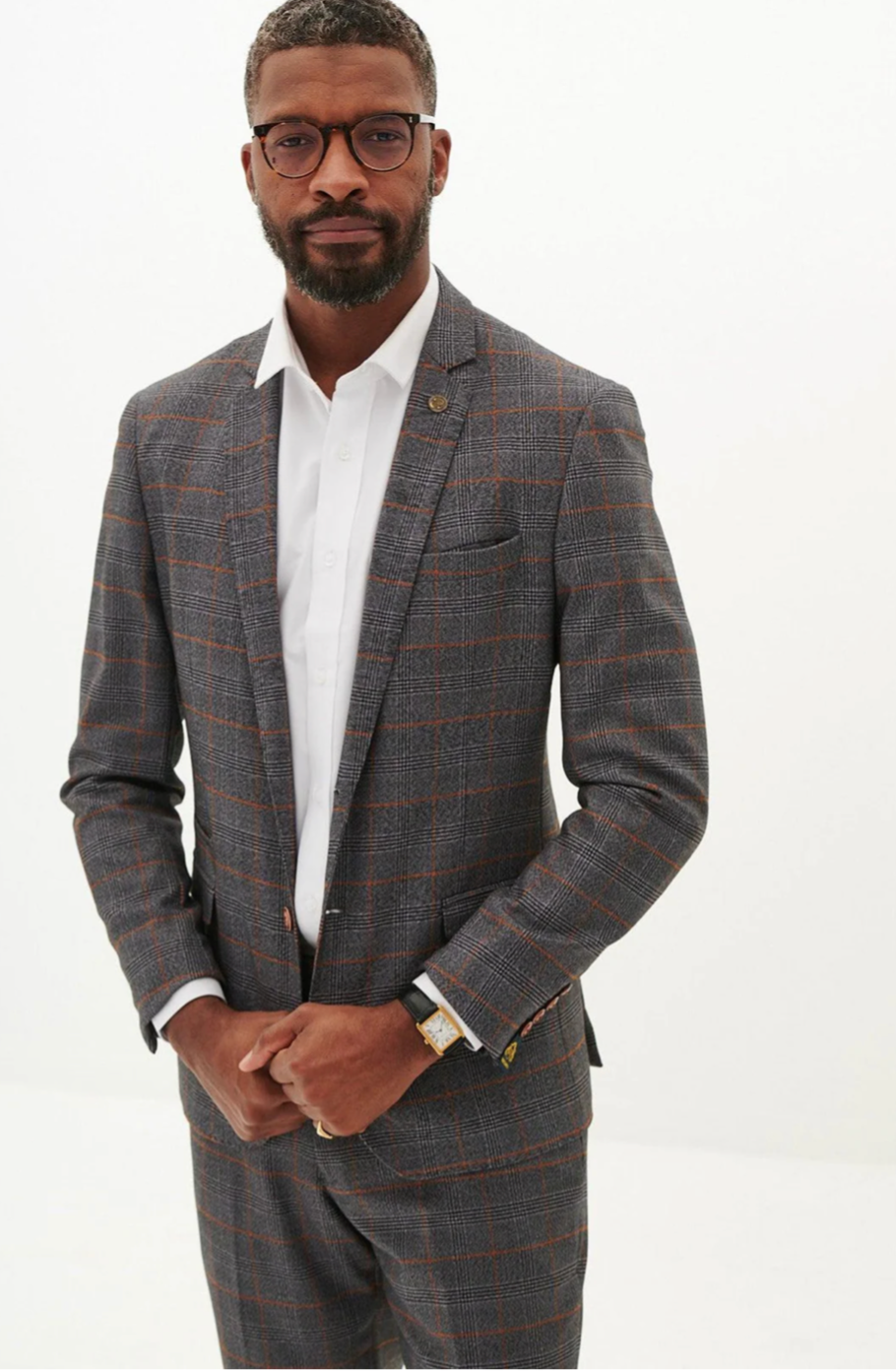 Marc Darcy Jenson Grey Check Blazer