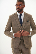 Marc Darcy Ted Tan Tweed Blazer