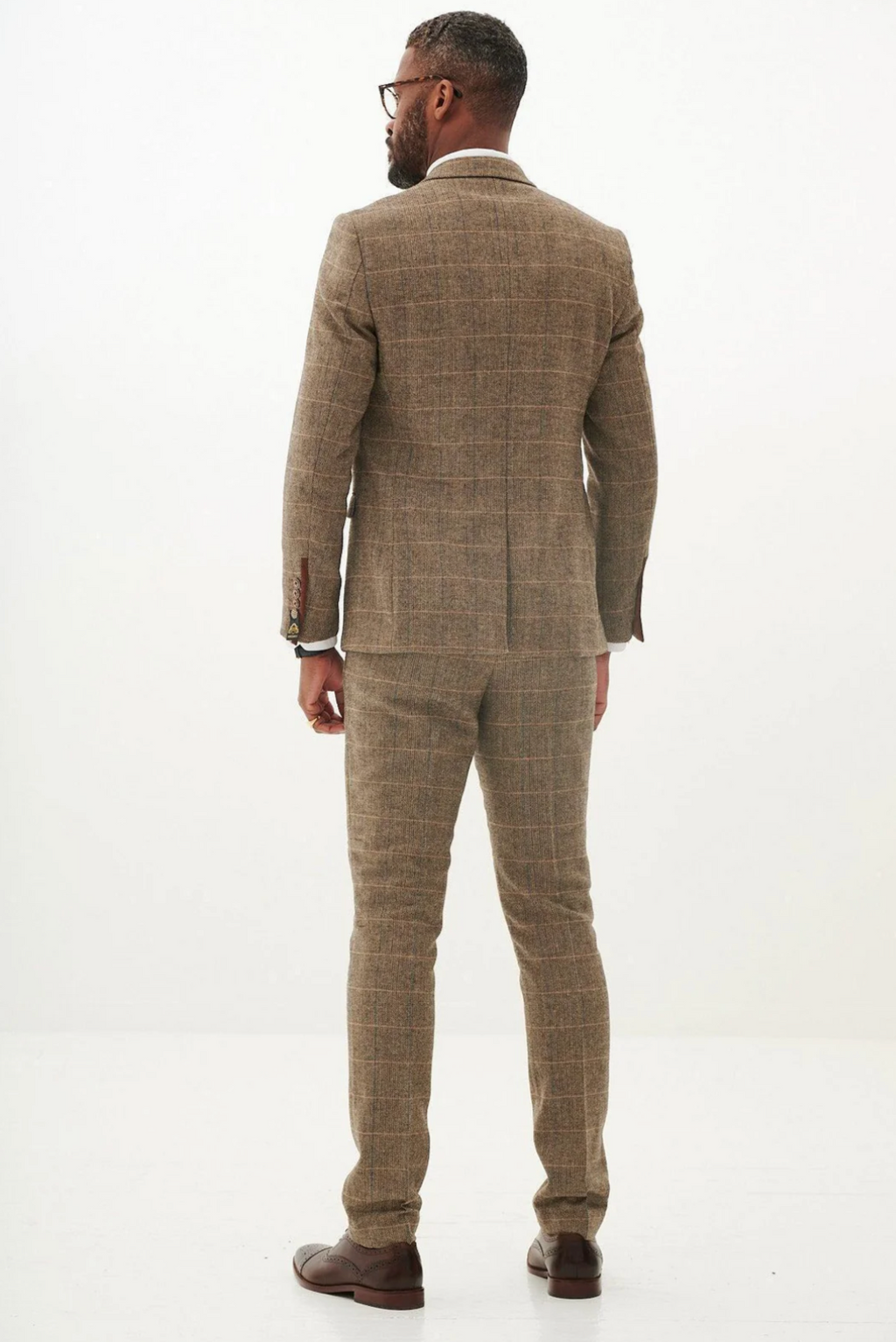 Marc Darcy Ted Tan Tweed Blazer