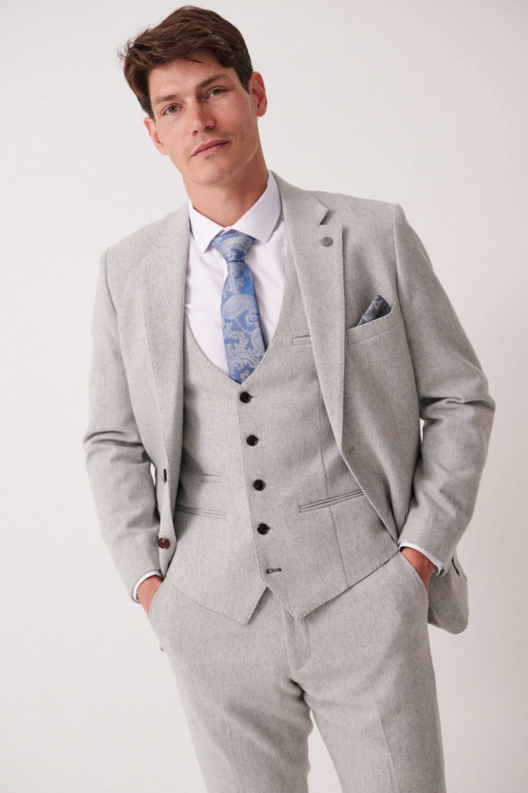 Archie Silver Tweed Blazer