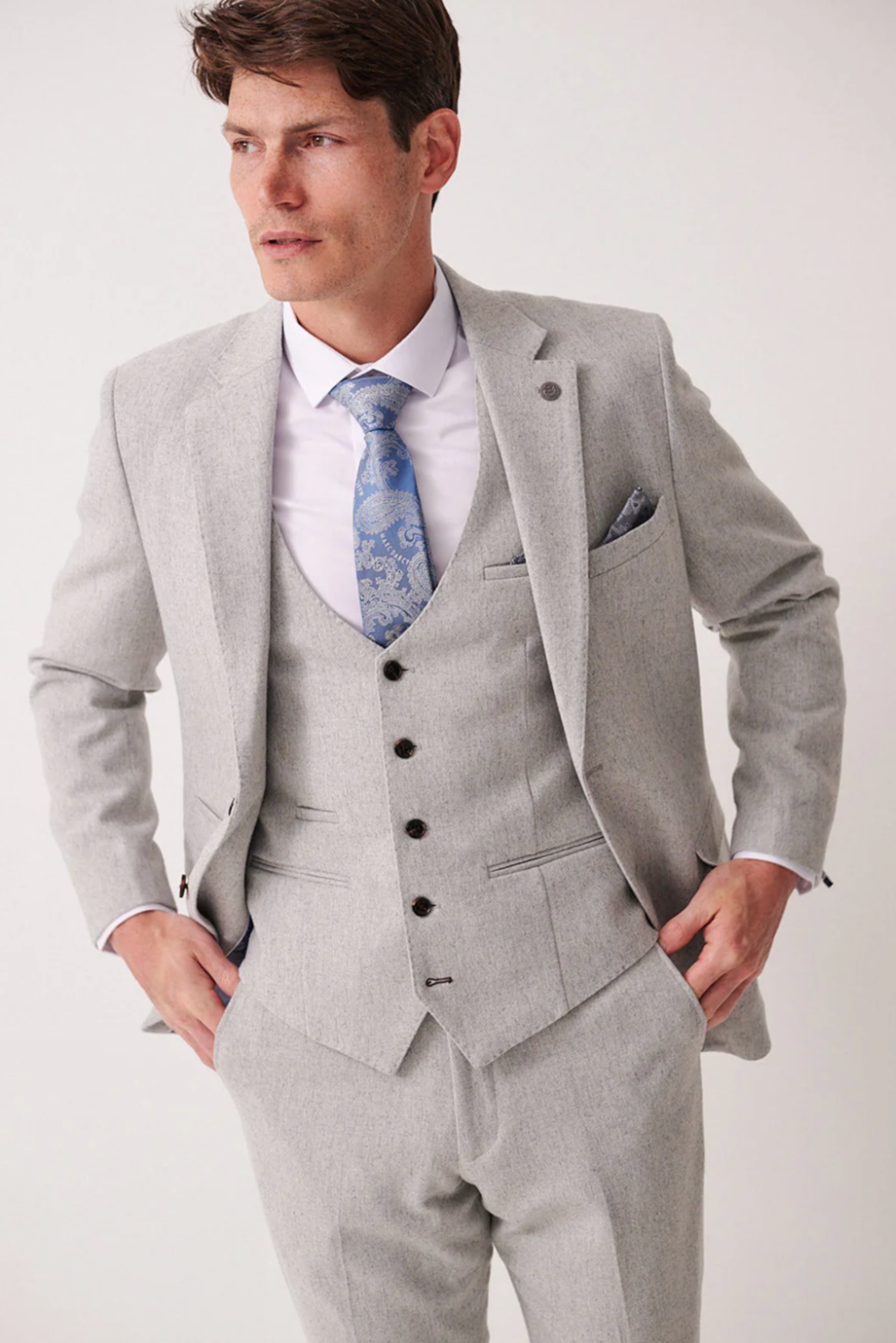 Archie Silver Tweed Blazer