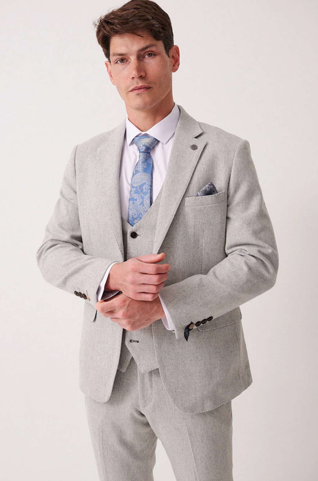Archie Silver Tweed Blazer