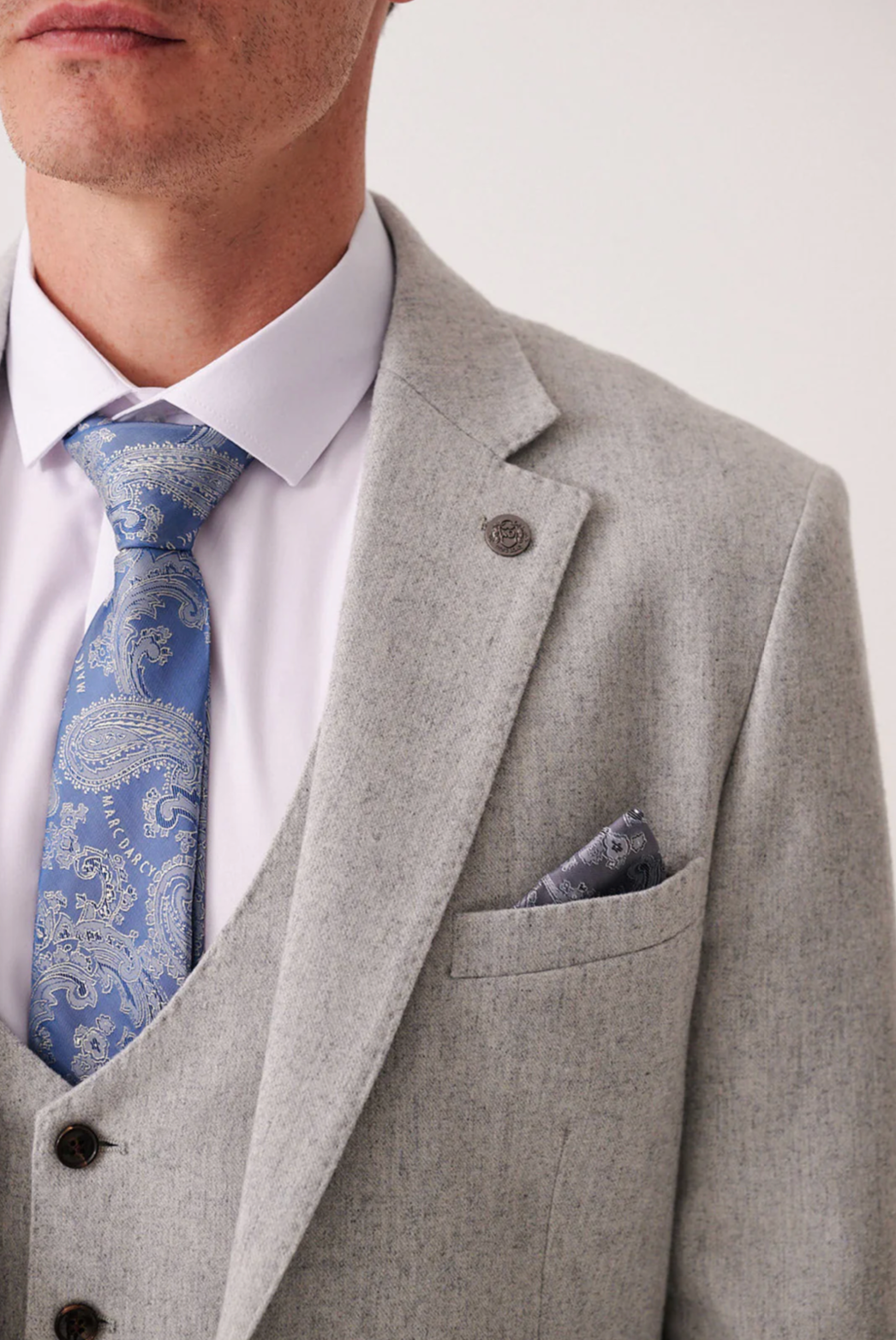 Archie Silver Tweed Blazer