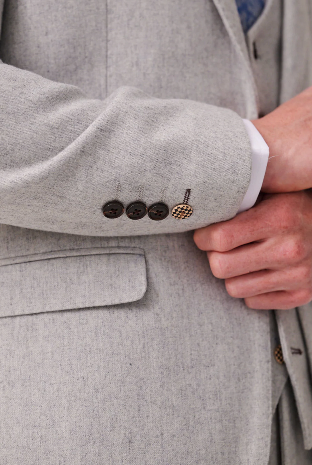 Archie Silver Tweed Blazer
