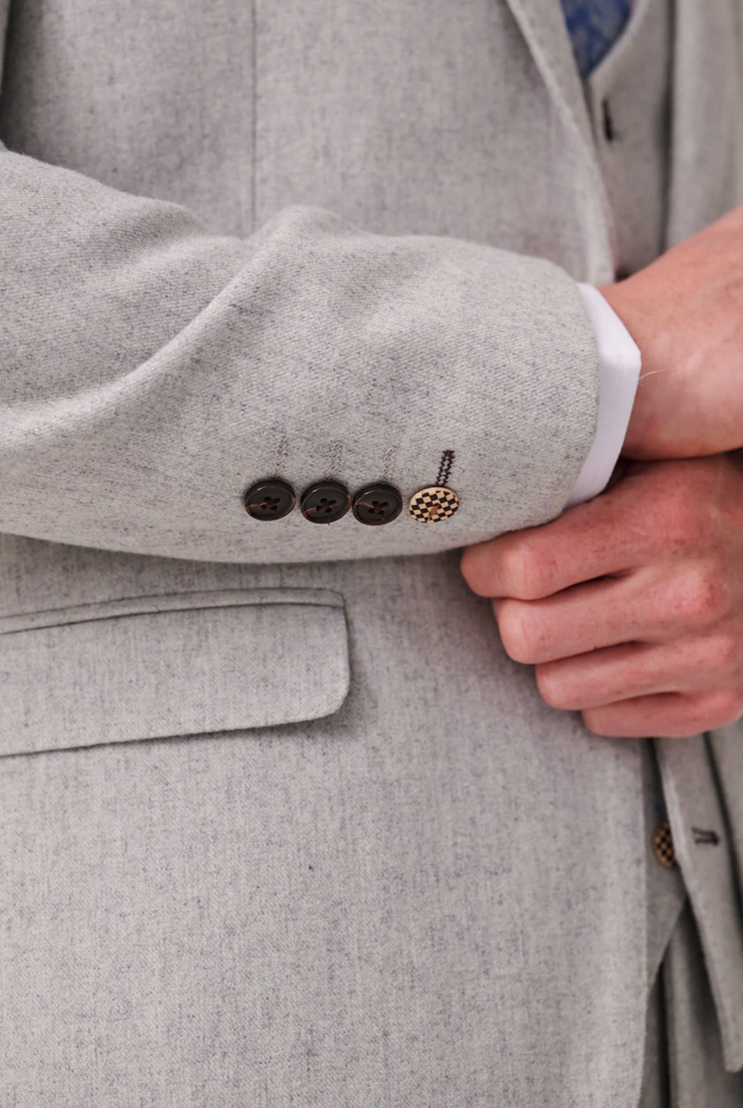 Archie Silver Tweed Blazer