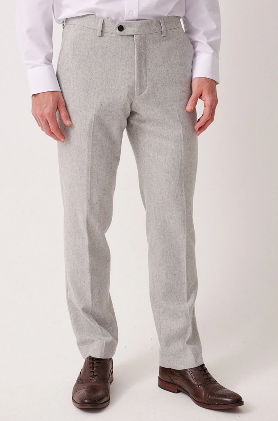 Archie Silver Tweed Trouser