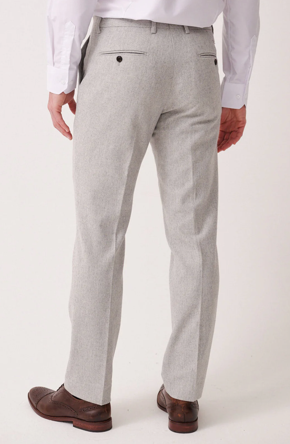 Archie Silver Tweed Trouser