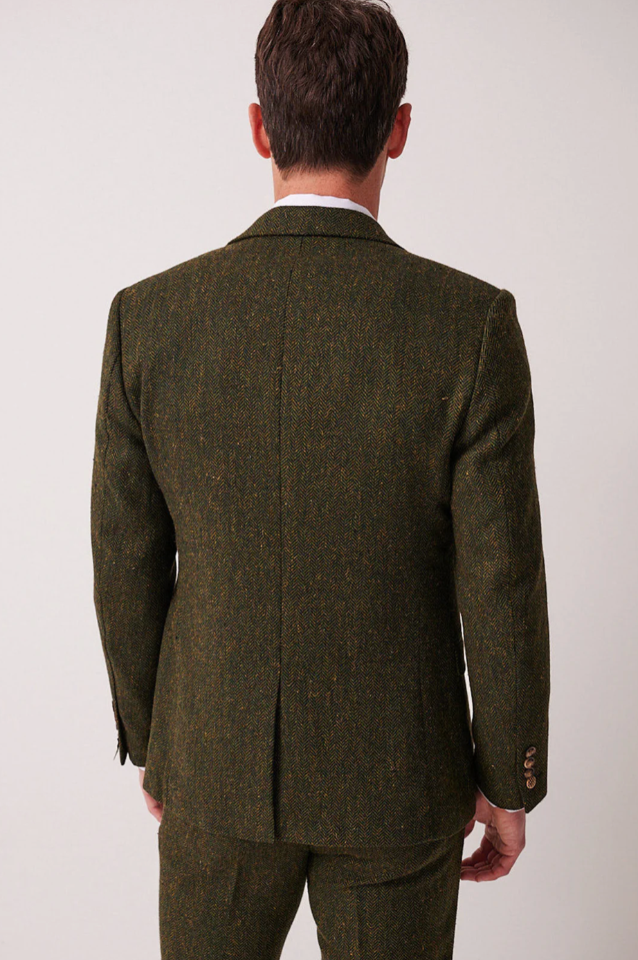 Marc Darcy Dean Olive Tweed Blazer