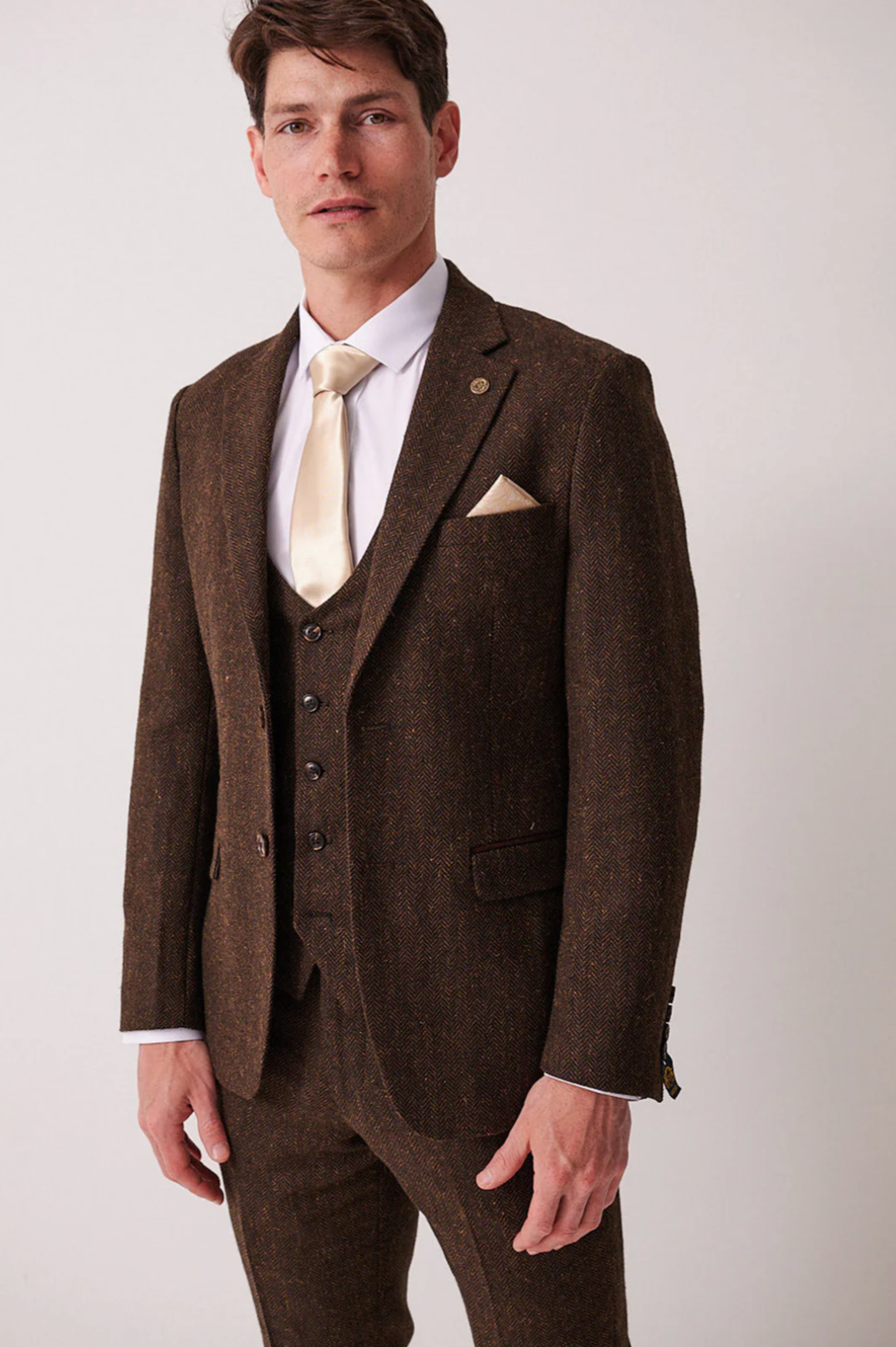 Marc Darcy Brown Tweed Blazer