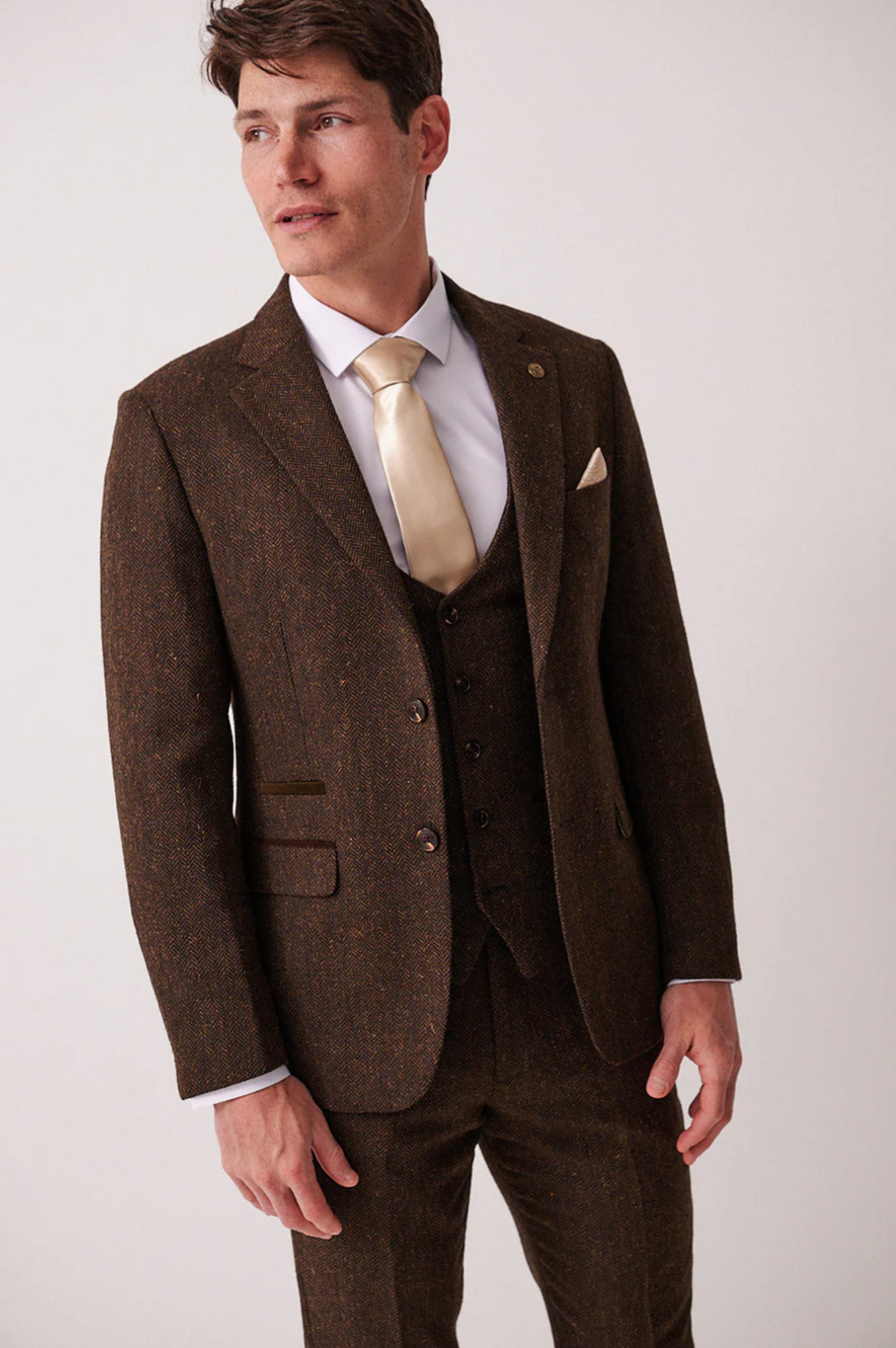 Marc Darcy Brown Tweed Blazer