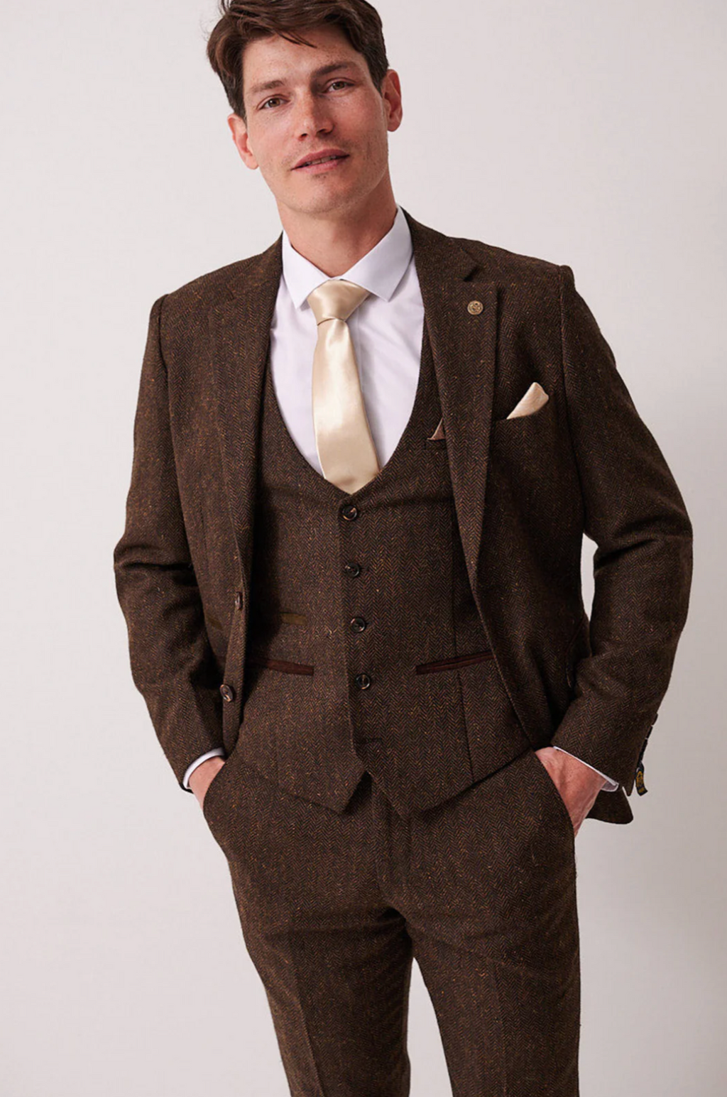 Marc Darcy Brown Tweed Blazer