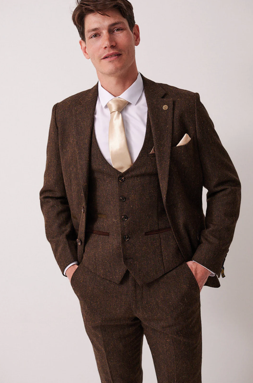 Marc Darcy Brown Tweed Blazer