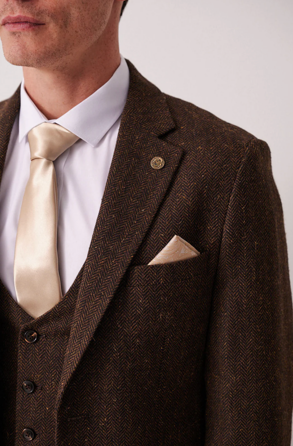 Marc Darcy Brown Tweed Blazer