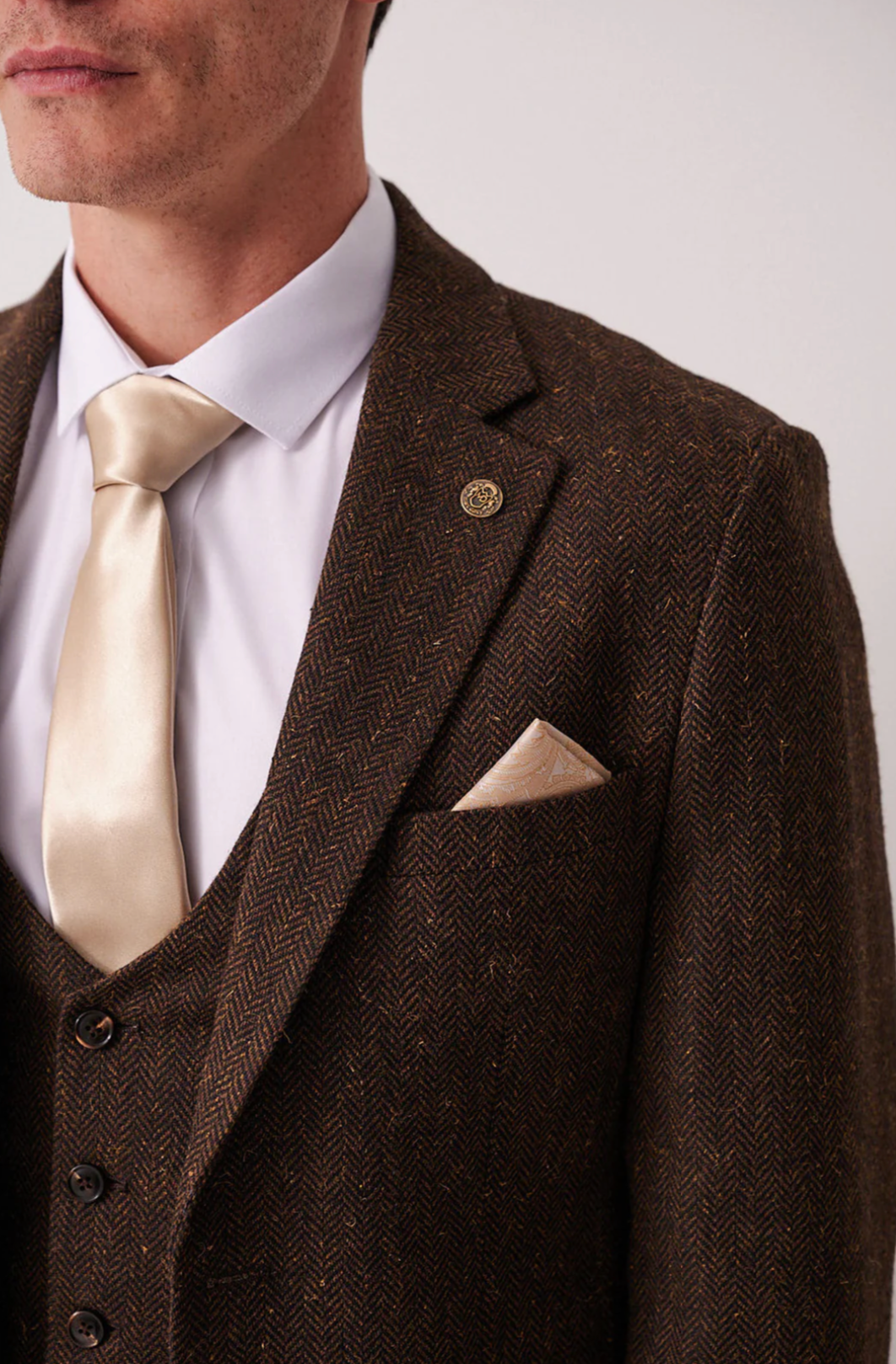 Marc Darcy Brown Tweed Blazer