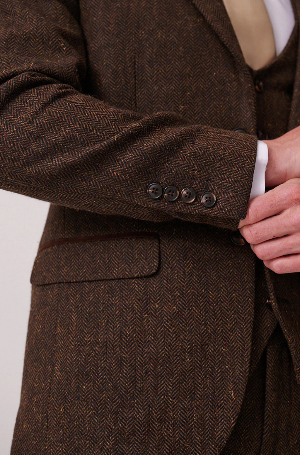 Marc Darcy Brown Tweed Blazer