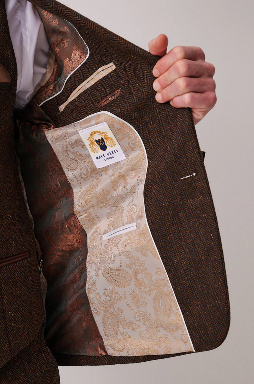 Marc Darcy Brown Tweed Blazer