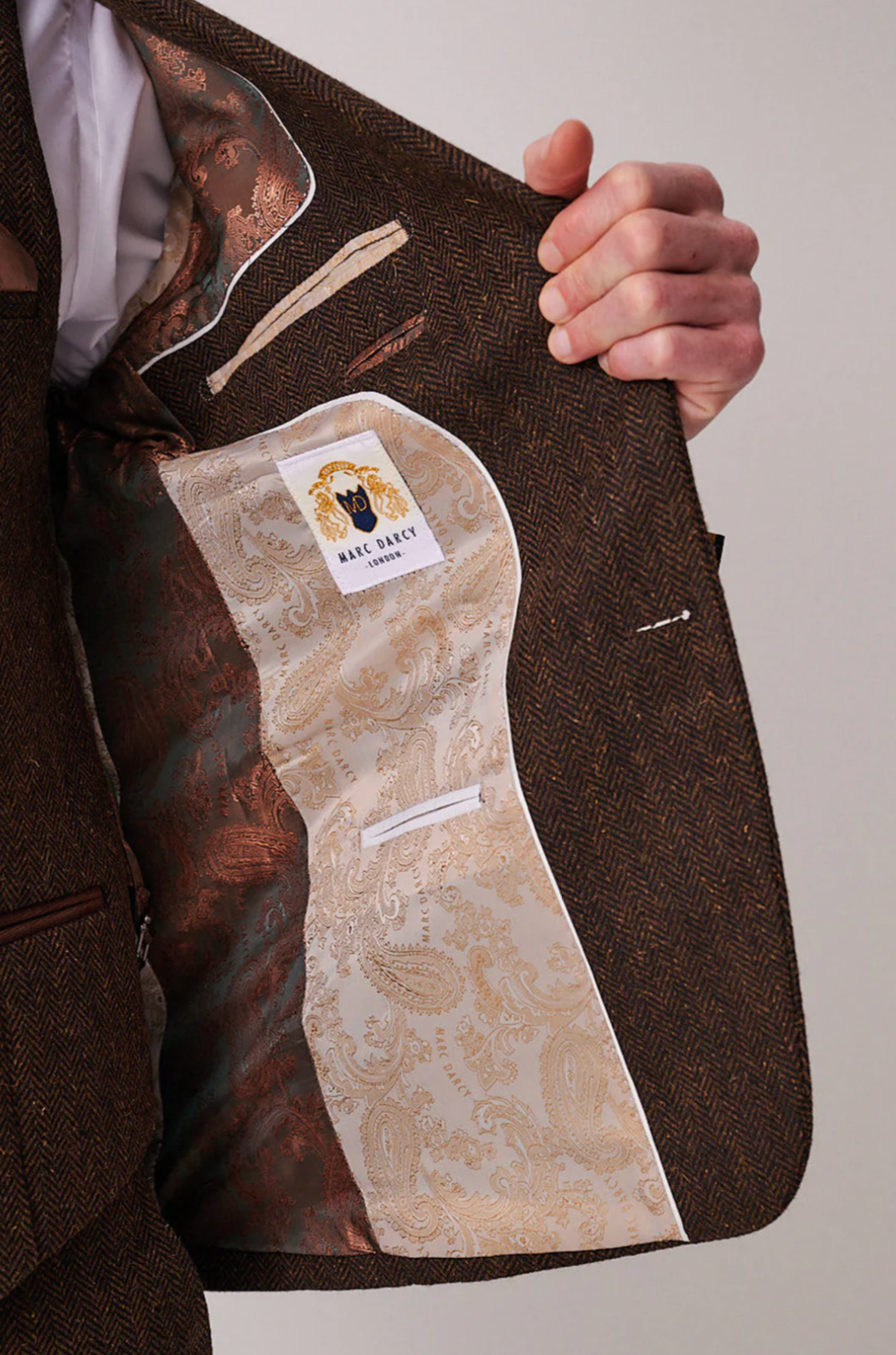 Marc Darcy Brown Tweed Blazer