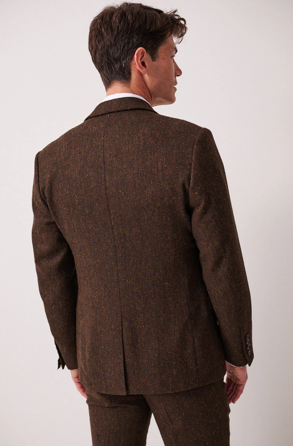 Marc Darcy Dean Brown Tweed Blazer