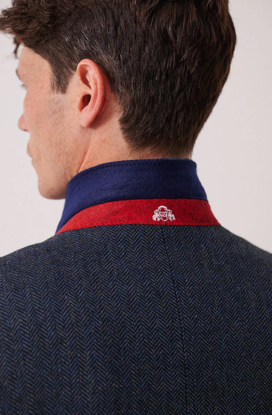 Marc Darcy Dean Blue Tweed Blazer