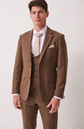 Marc Darcy Dean Tan Tweed Blazer