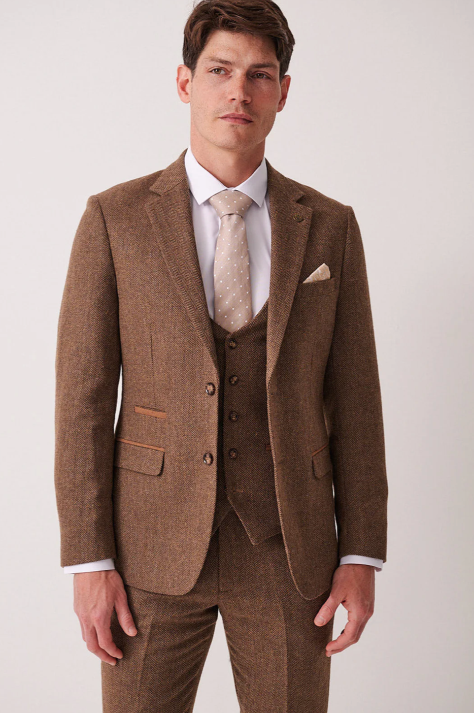 Marc Darcy Dean Tan Tweed Blazer