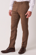Marc Darcy Dean Tan Tweed Trouser
