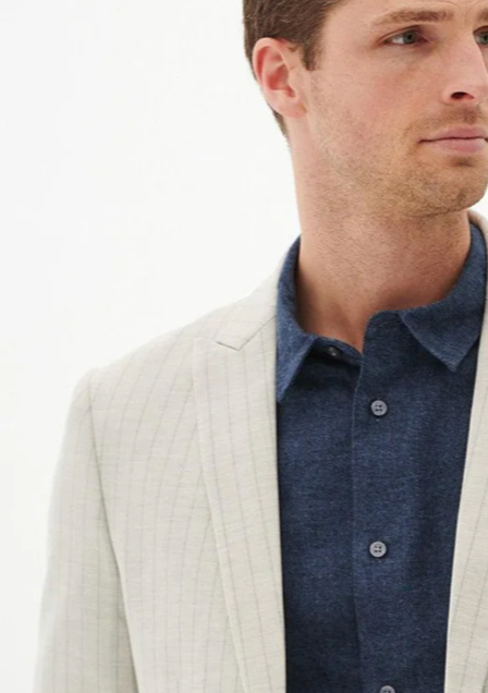Marc Darcy Grant Stone Pinstripe Jacket