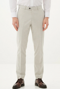 Marc Darcy Grant Pinstripe Stone Trouser