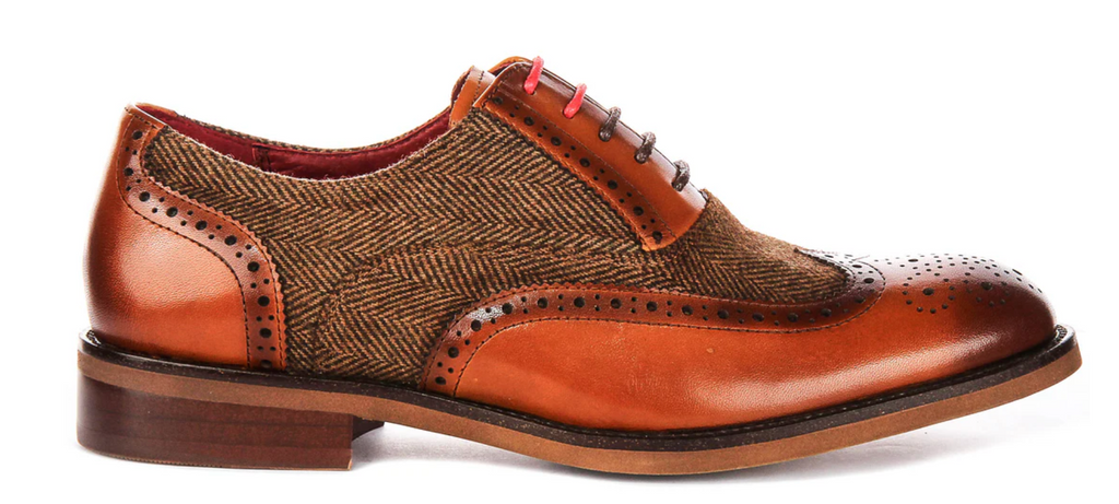 Justin Reese Albert Tan Tweed Brogue