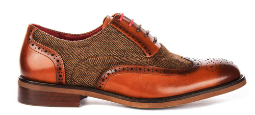 Justin Reese Albert Tan Tweed Brogue