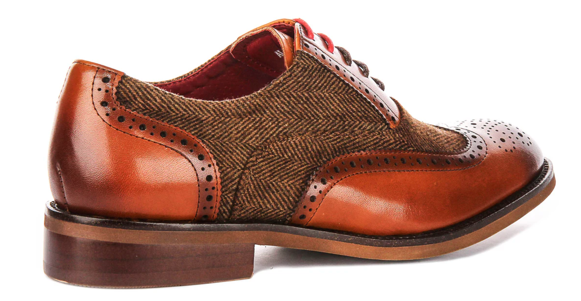 Justin Reese Albert Tan Tweed Brogue