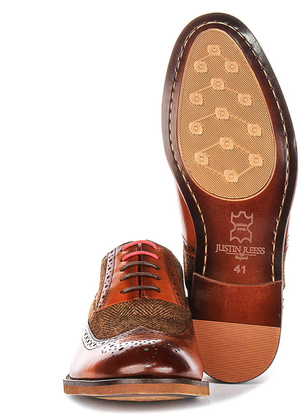 Justin Reese Albert Tan Tweed Brogue