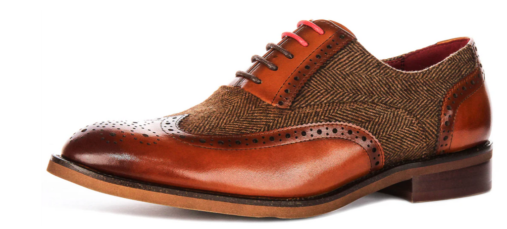 Justin Reese Albert Tan Tweed Brogue