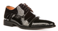 Justin Reess Cosmo Black Patent Brogue