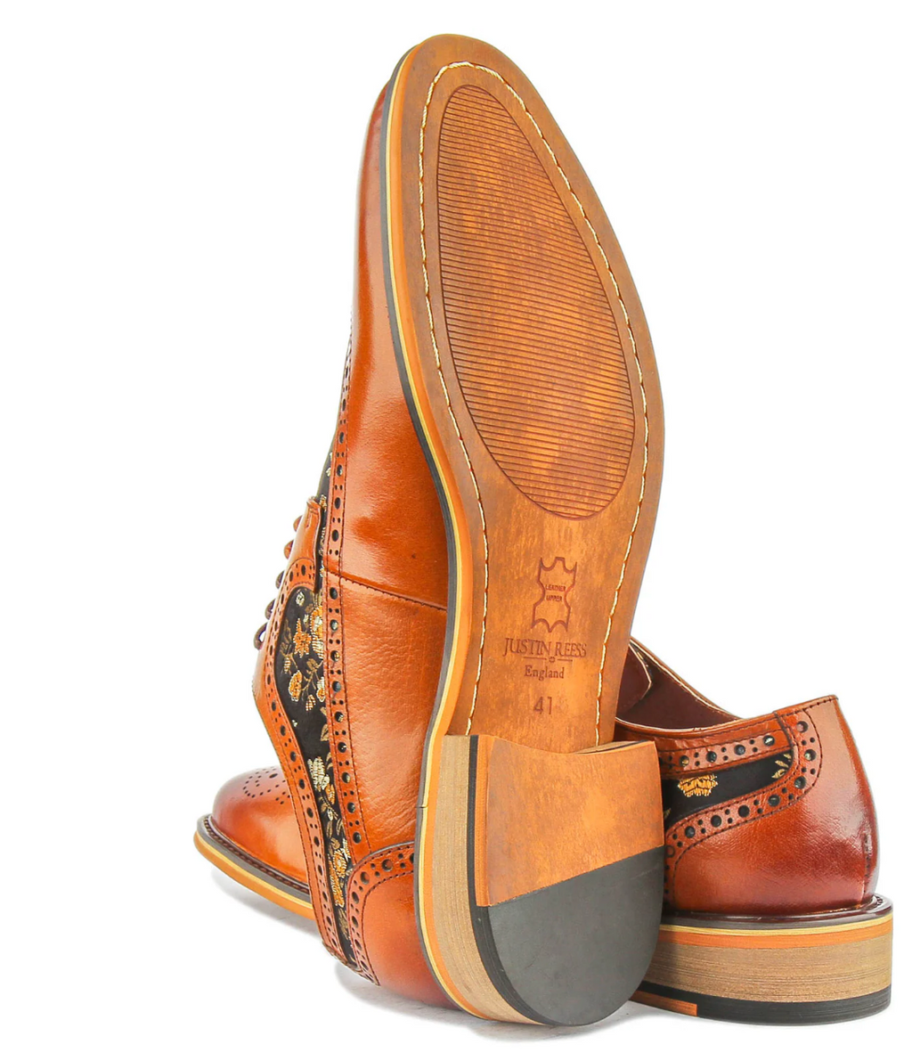 Justin Reess Ross Brogue in Brown