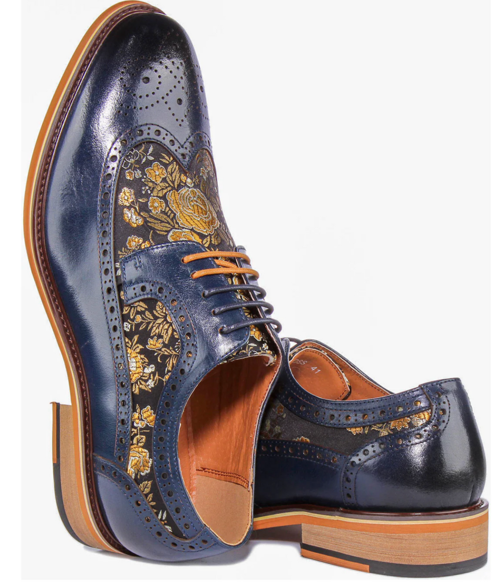 Justin Reess Ross Brogue in Navy
