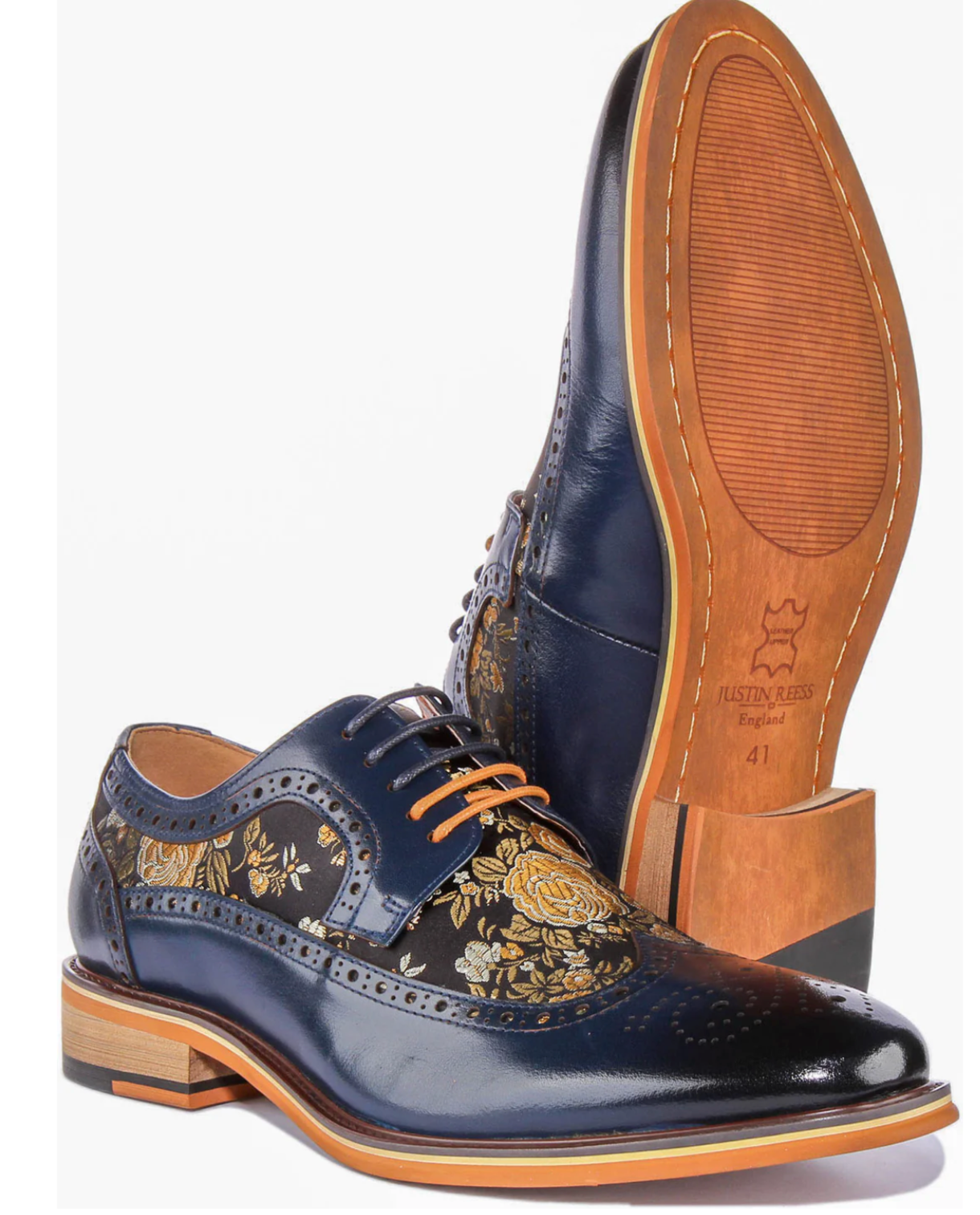 Justin Reess Ross Brogue in Navy
