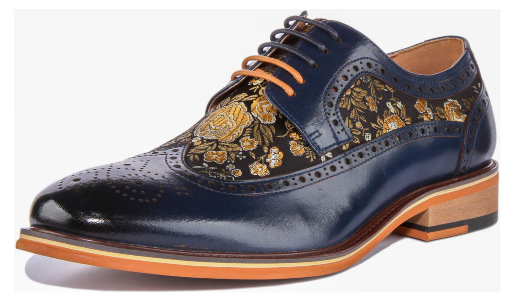 Justin Reess Ross Brogue in Navy
