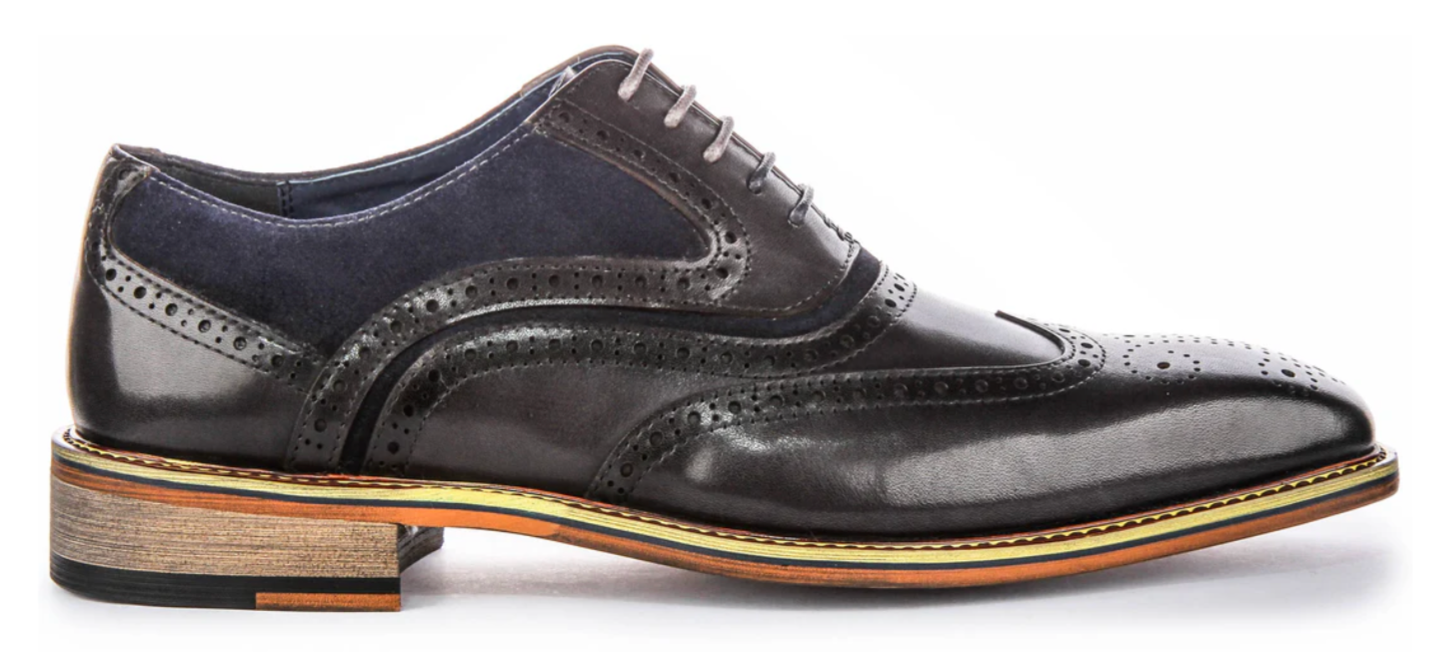Justin Reess Roman Navy Brogue
