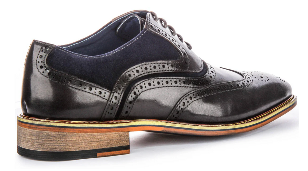 Justin Reess Roman Navy Brogue