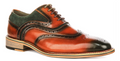 Justin Reess Roman Brogue in Tan Green